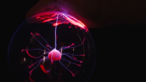 a hand on top of the plasma ball in estonia