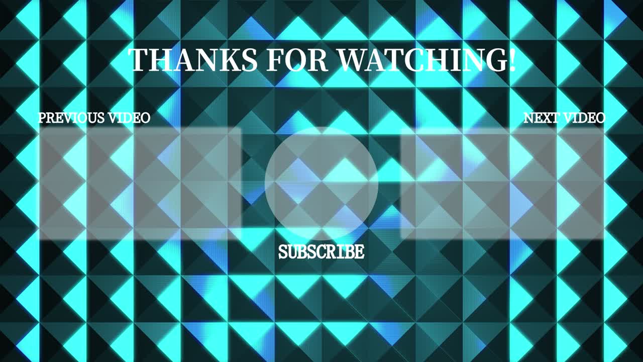 Metal Reflection Crystal Gloss end card ending screen motion graphics