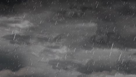 donkere hemel met regen en wolken 4k