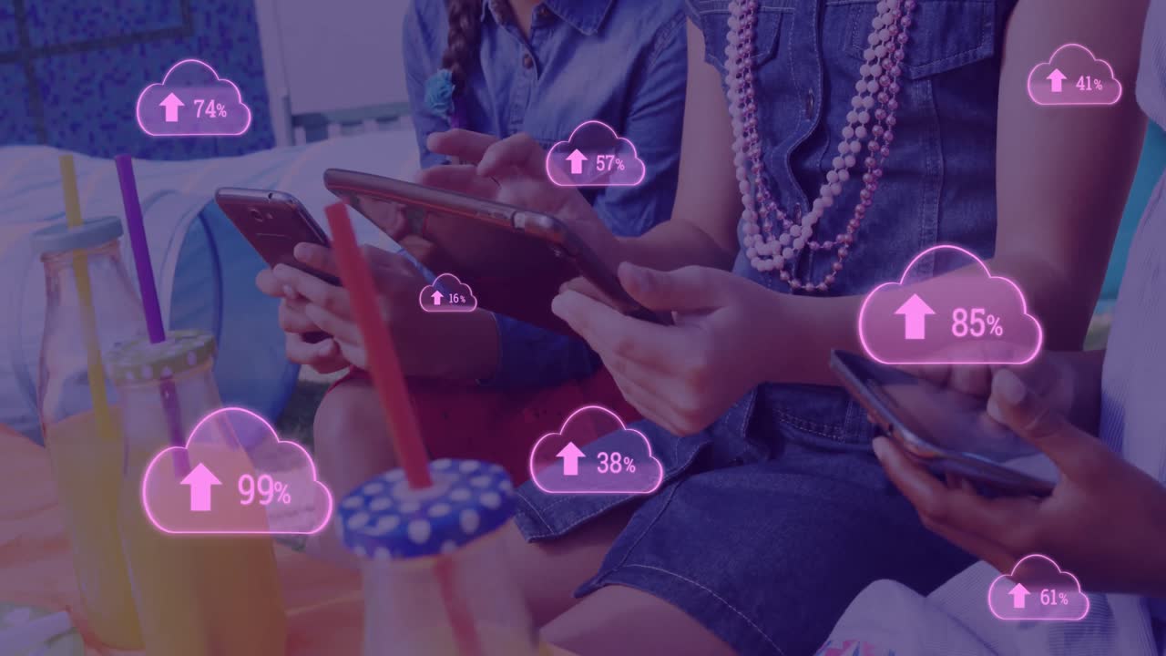 computación en la nube y números que aumentan 4k