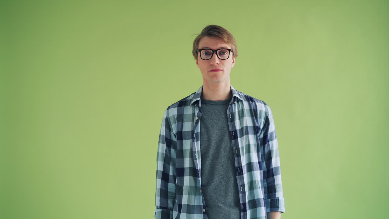 Man gesturing 'call me'