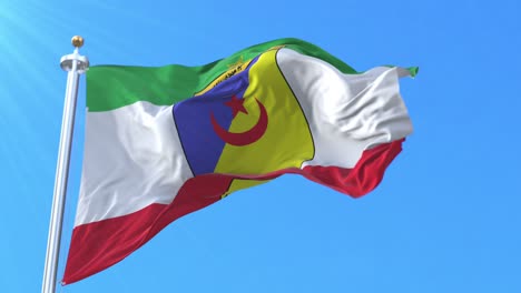 sidi bennour flag, morocco. loop