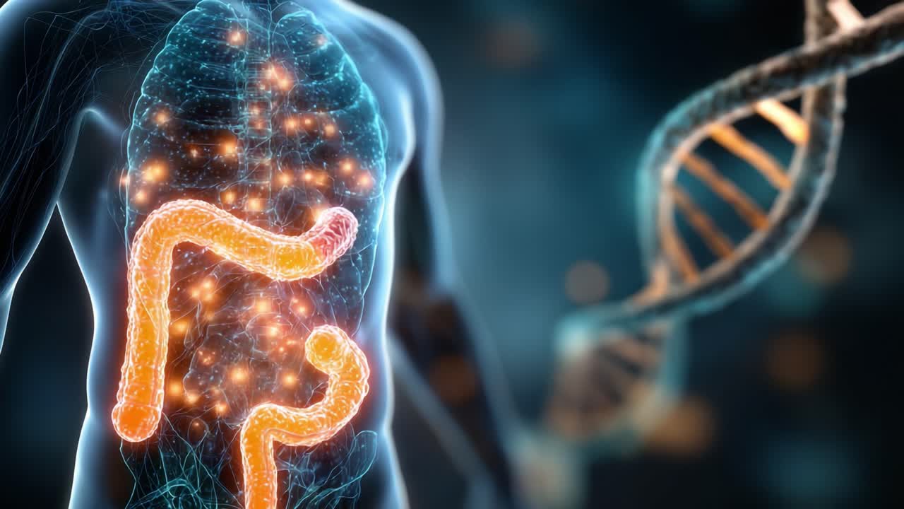 The Intricacies of Human Anatomy: A Glimpse into the Digestive System and Genetic Structure Represented in Illuminating Visuals