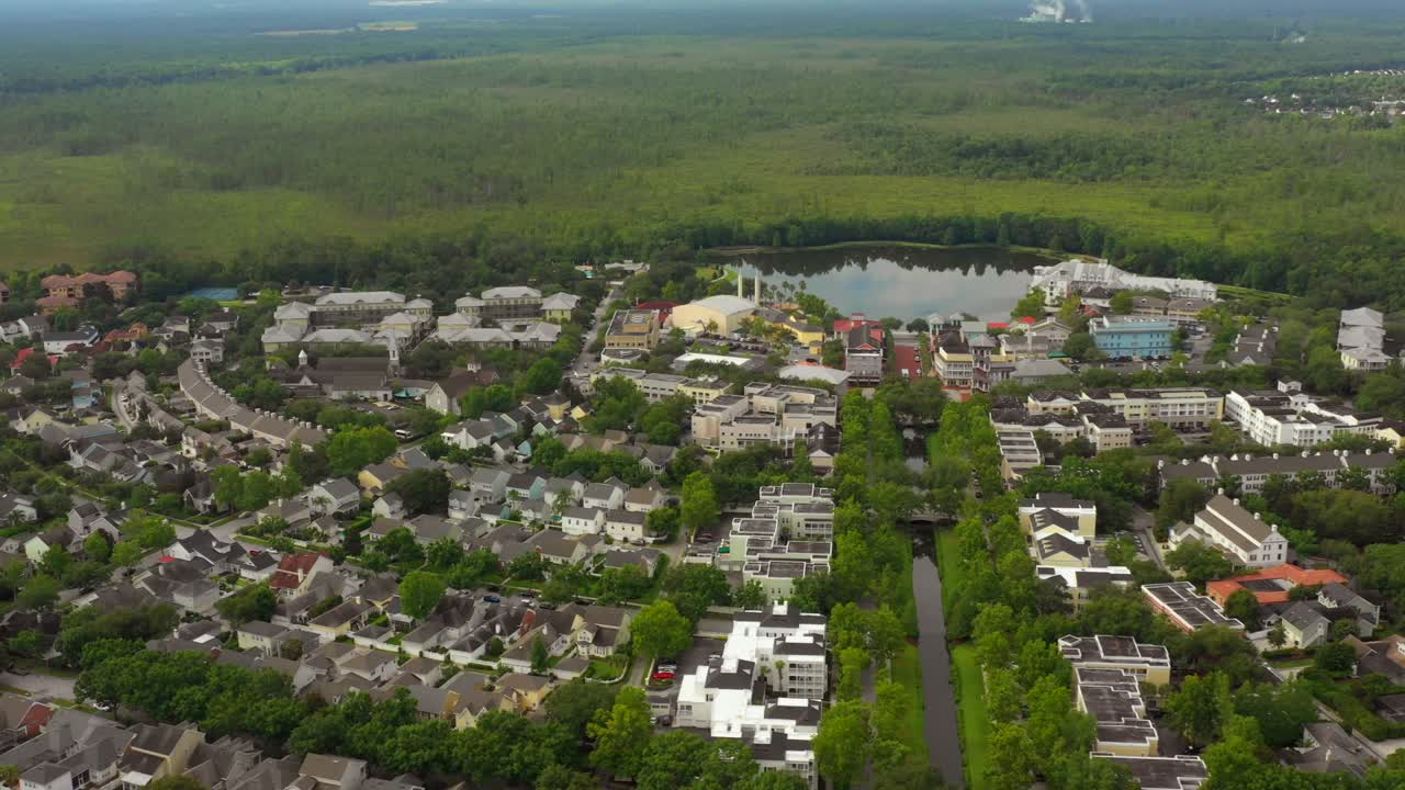 미국 플로리다에서 열린 축제의 드론 영상