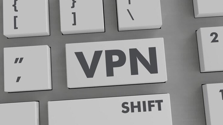VPN-knop indrukken op toetsenbord