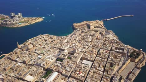 Aerial-View-Of-Valletta,-Malta