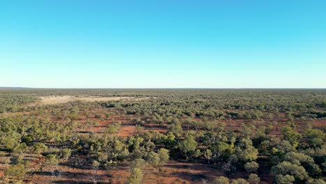 el amplio interior de queensland desde arriba.