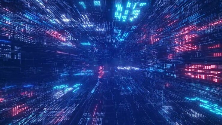 Flying Through Digital Data Cyberspace
