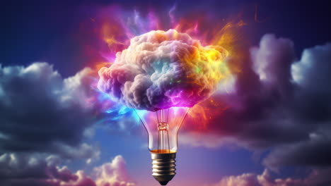 creative-spark-concept-with-a-light-bulb-surrounded-by-clouds-made-with-AI