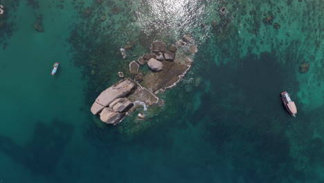 tropical seascape with rock formation