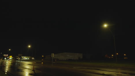 incredible lightning bolt lights up sky and town slow motion