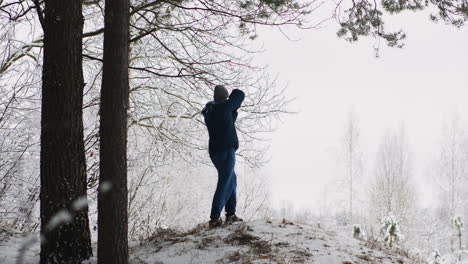 photographer on the snow