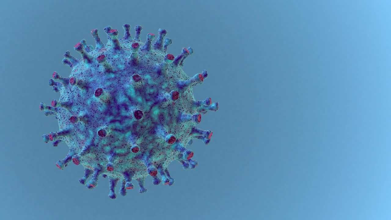 coronavirus de una sola célula con canal alfa