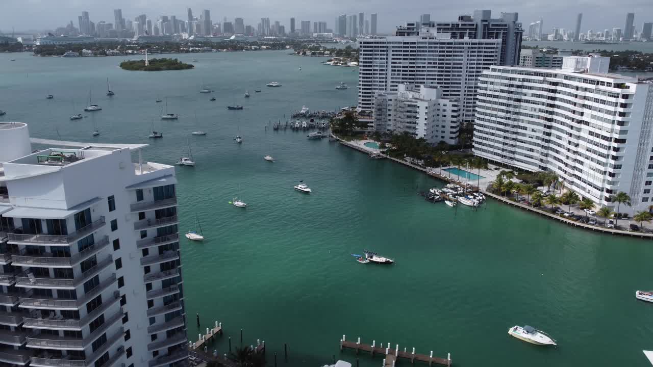 florida, miami en 4k filmado por drone