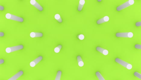 abstract 3d shapes cylinders background 4k animation. lopp footage.