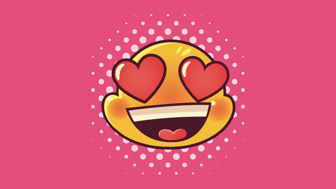 귀여운 이모티콘 귀여운 얼굴 캐릭터 애니메이션