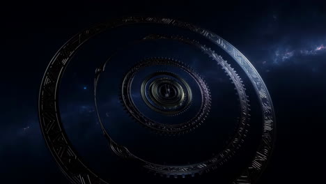 abstract cosmic spiral tunnel