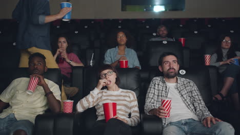 moviegoers in a cinema