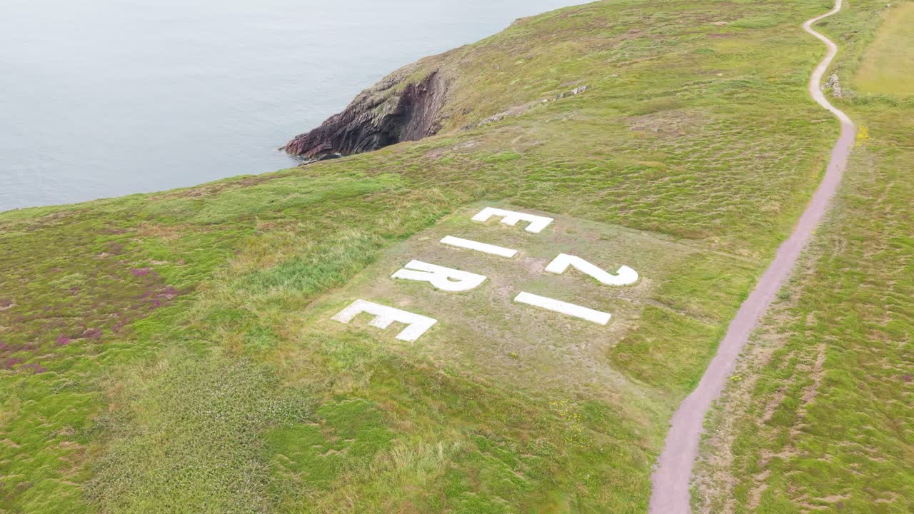 EIRE stone marker used in WWII for neutral Ireland navigational aid