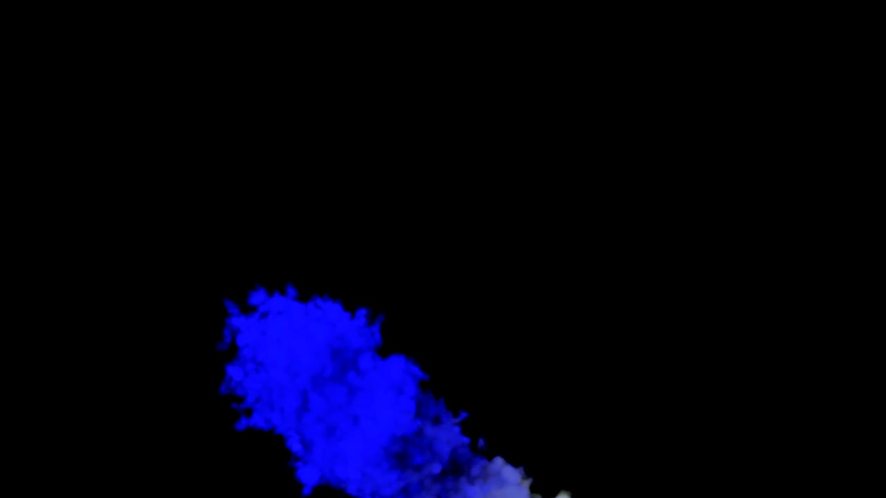 다채로운 연기의 cg 애니메이션 3d 렌더링