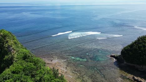 Rocky-Cove-Paradise-Of-Twin-Rock-Beach-Resort-In-Virac,-Catanduanes,-Philippines