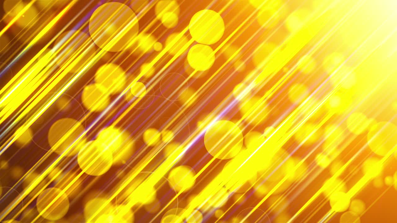 많은 금 투명한 입자와 불빛을 가진 추상적인 배경 컴퓨터 생성 3d 렌더링