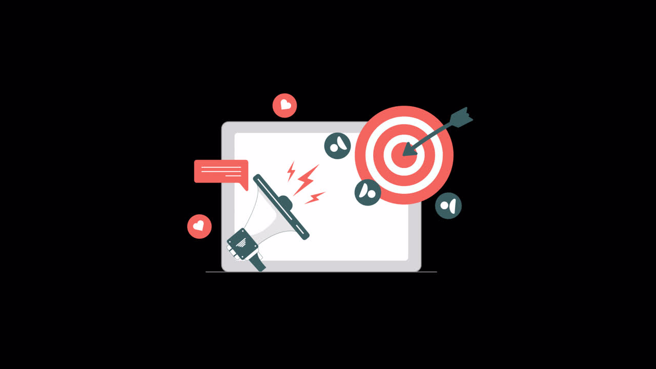 Campagna di marketing online che raggiunge il pubblico target