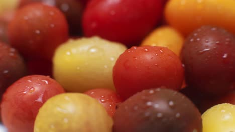 medley of heirloom grape cherry tomatoes.