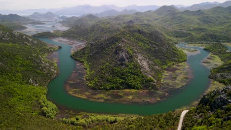 the crnojevica river canyon from the pavlova strana viewpoint