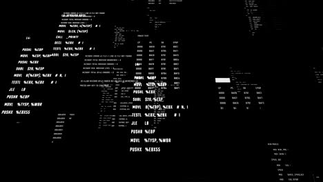 fondo abstracto con animación del proceso de codificación.