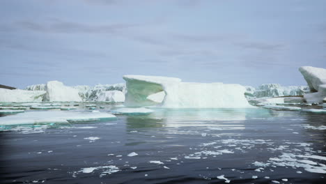 icebergs. glaciers and mountains of antartic peninsula