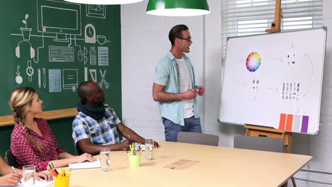 creative business team having a meeting