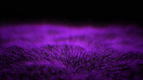 abstract dynamic wave of particles in black. 3d animation