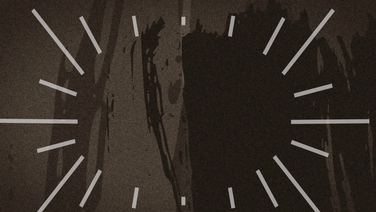 검은 바탕에  ⁇  빛나는 갈색 왜곡 위에  ⁇  빛나는 선의 애니메이션