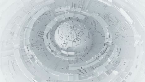 white space base design seamless loop 3d render animation