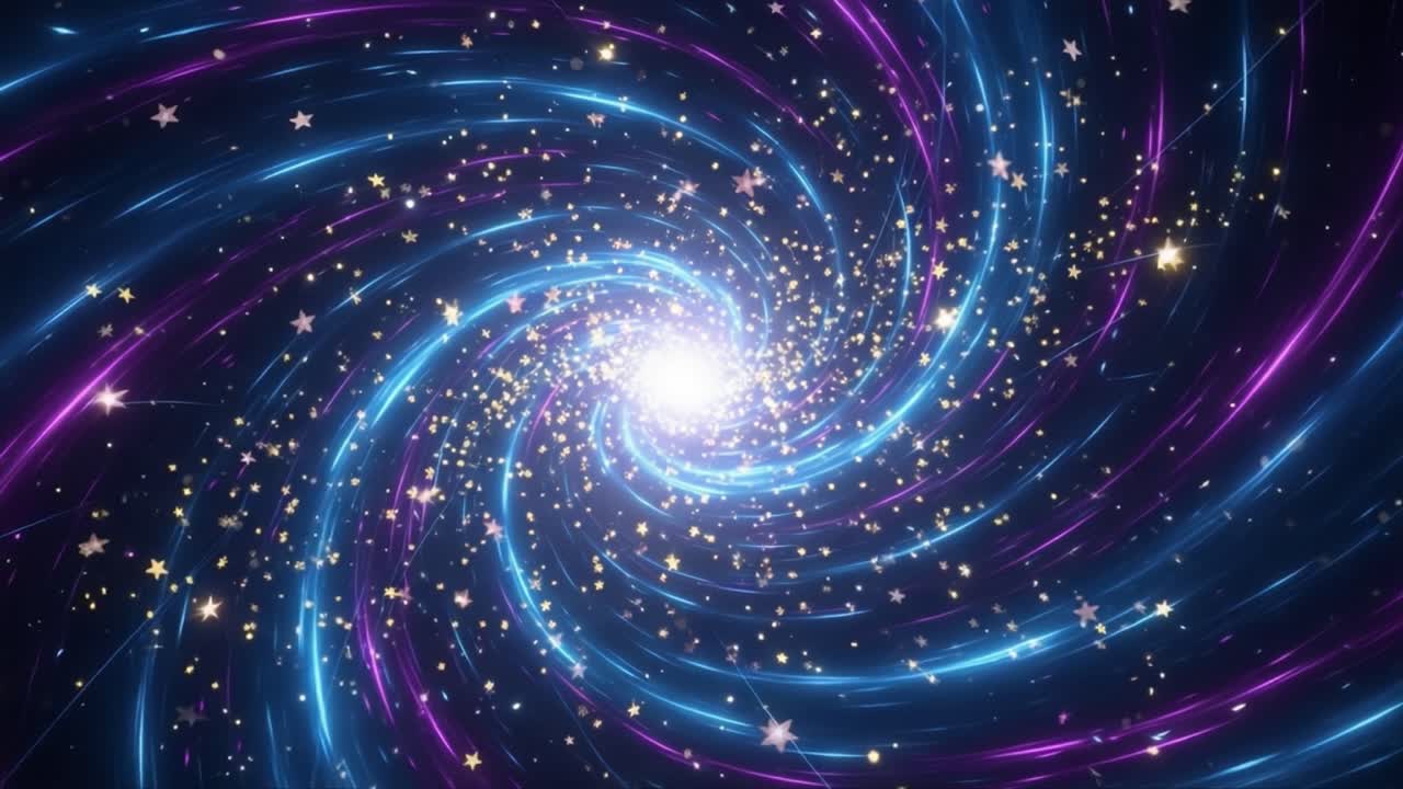 The Cosmic Swirl: A Mesmerizing Journey Through a Spiraling Galaxy Filled with Brilliant Stars and Vibrant, Glowing Energy in a Stunning Nebula Environment