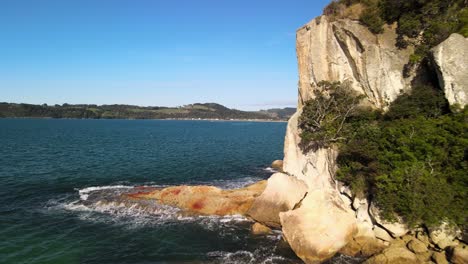 cooks beach on a blue sky day