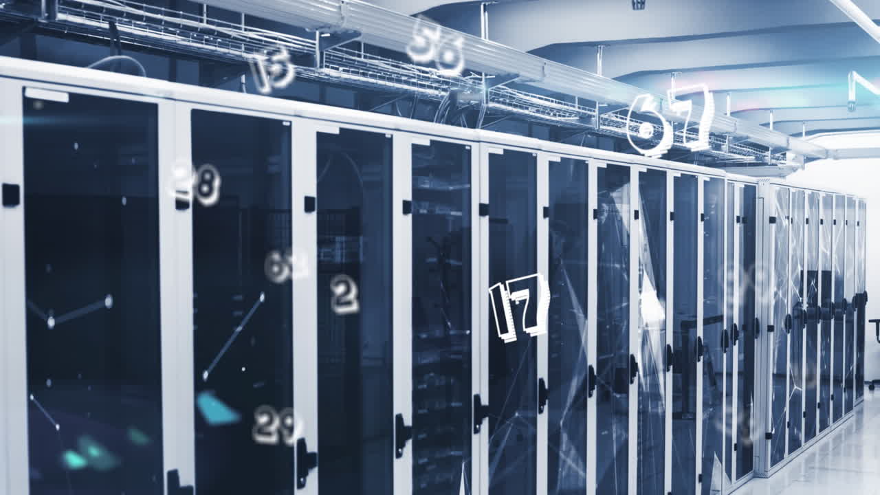 Animation of data processing over computer servers