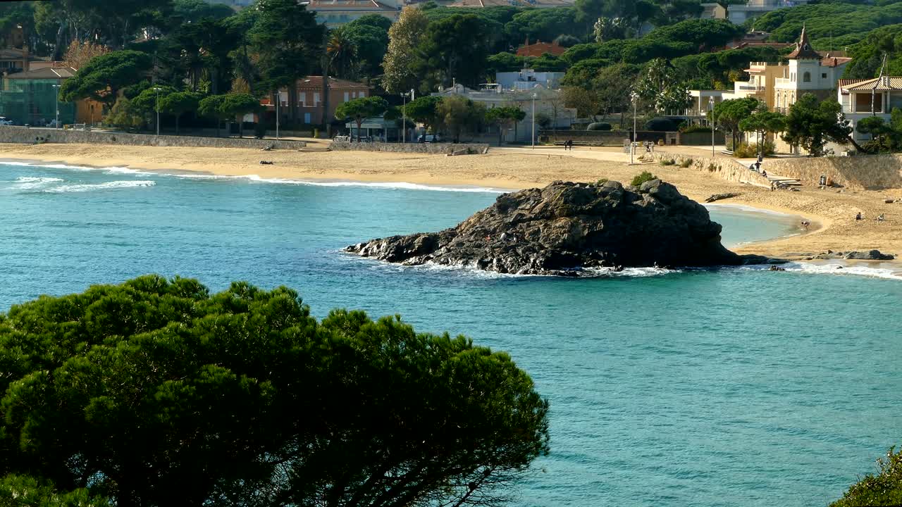 paisaje marítimo de la "costa brava" en cataluña.