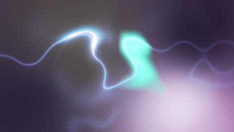 animation of shapes of blue light on black background