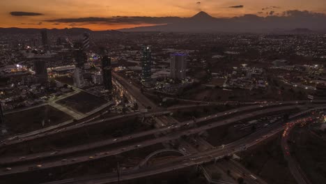 hyperlapse of the most crowded zones in puebla city