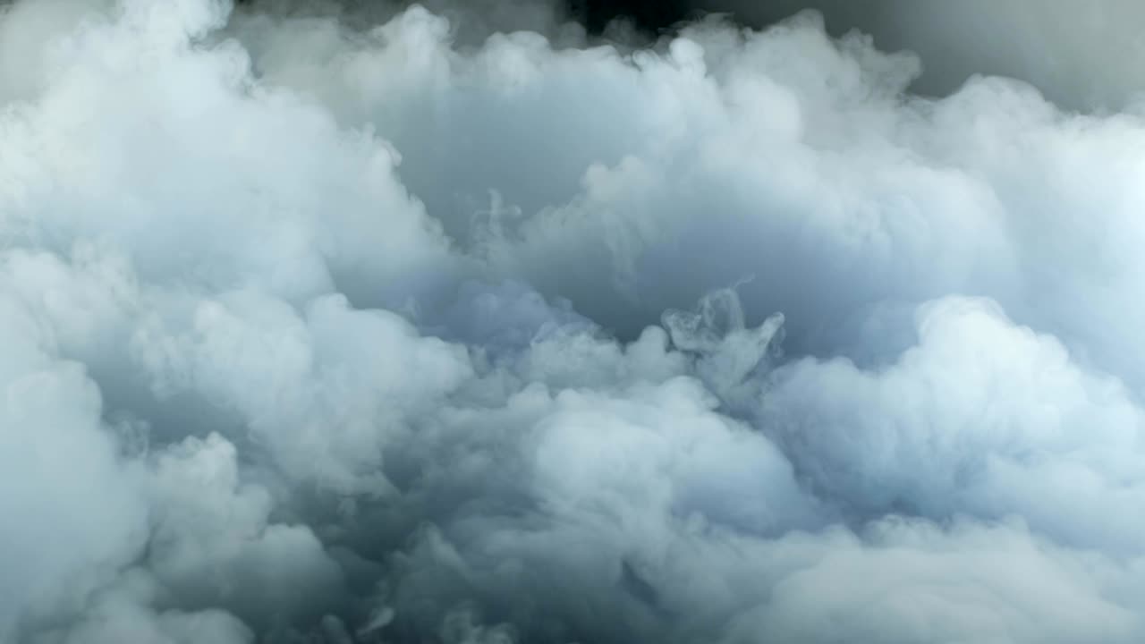 nubes de humo de hielo seco realista