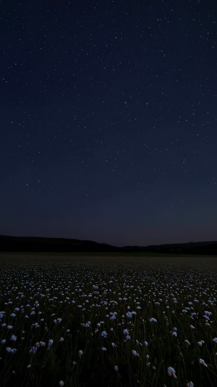 Moonlight Field at Night