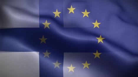 eu finland flag loop background 4k