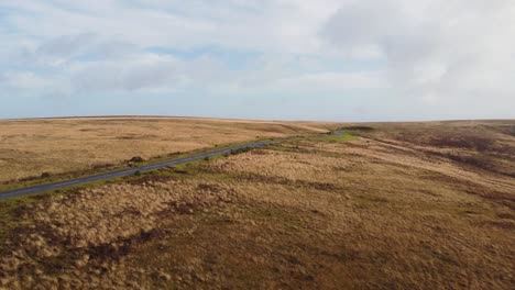 Rising-Aerial-Drone-View-Revealing-Beautiful-Countryside-Road-in-Exmoor-UK-4K