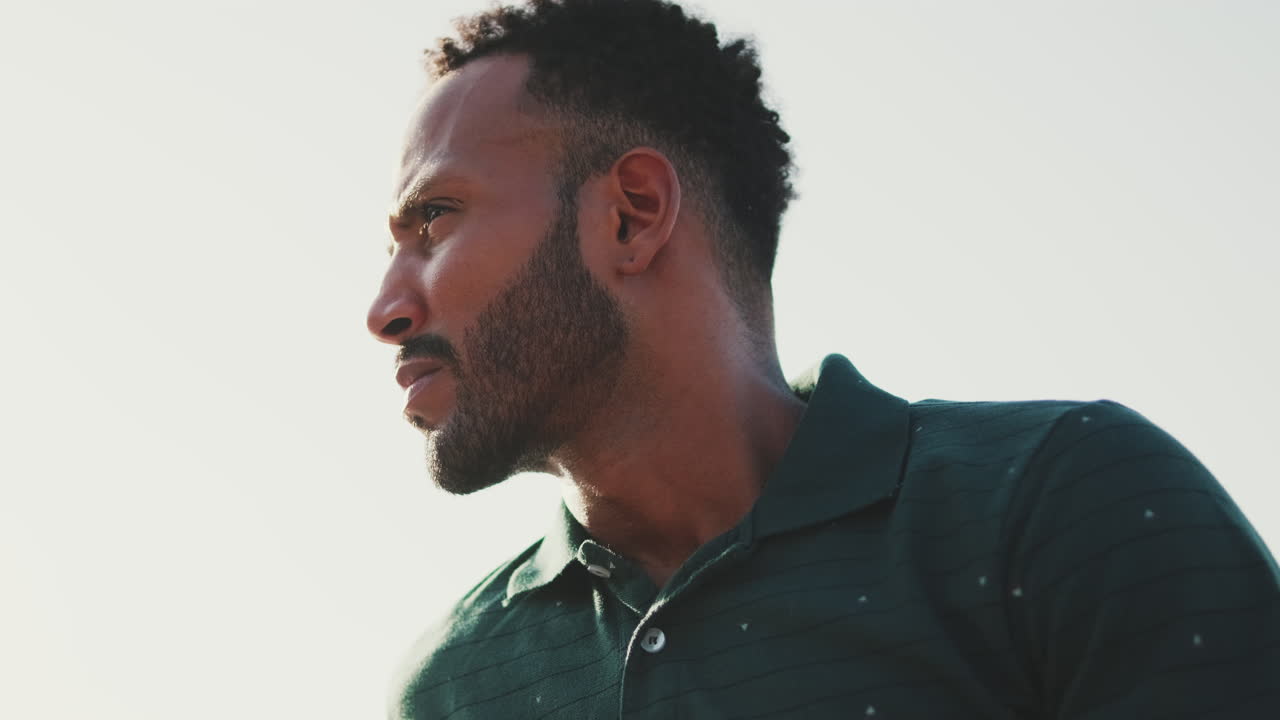 Portrait of a Man in Polo Shirt