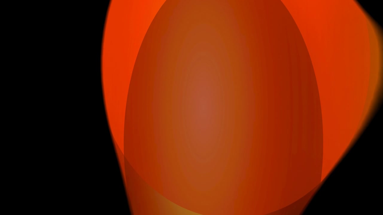 Abstract Orange Light Flare Transition on Black Background