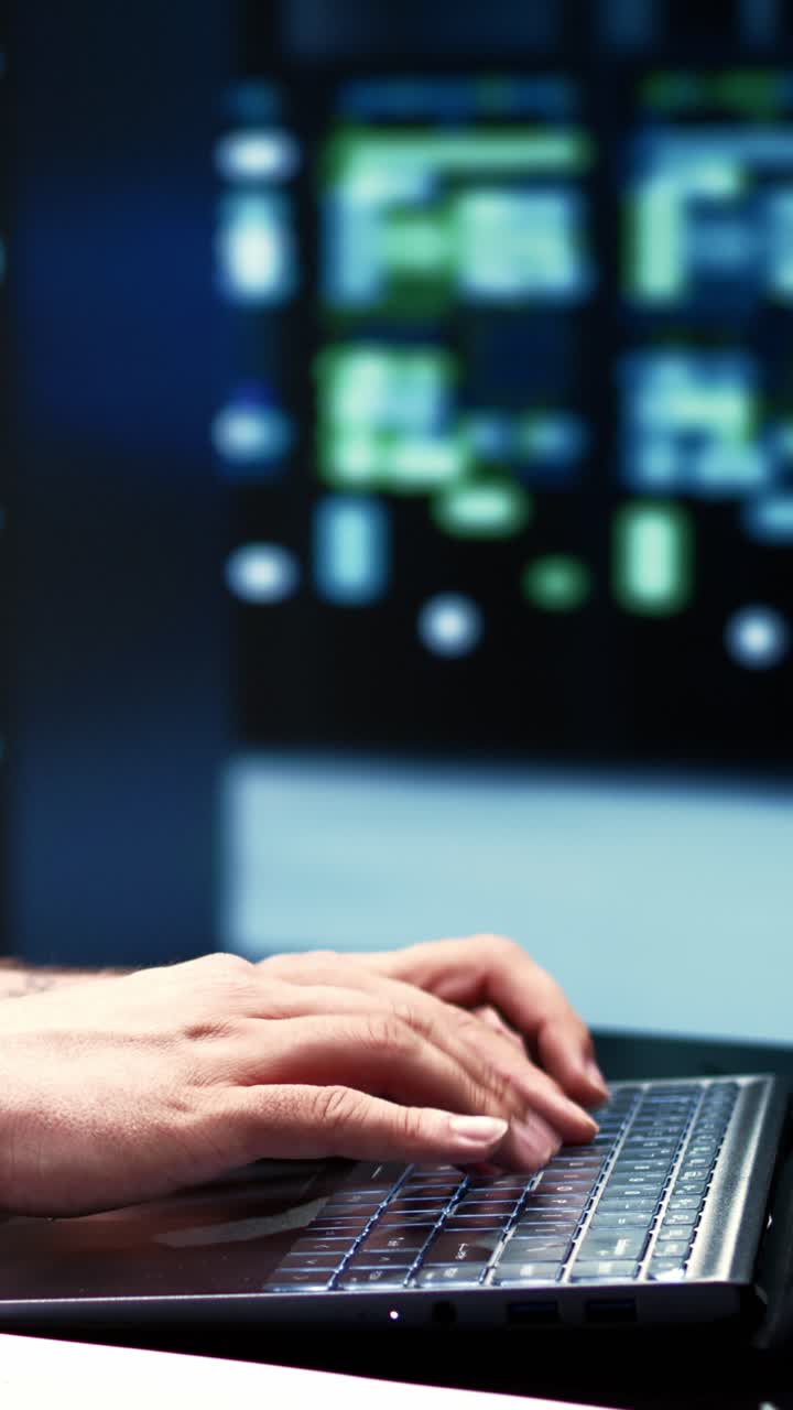 Vertical video Data center equipment diagnostic tests