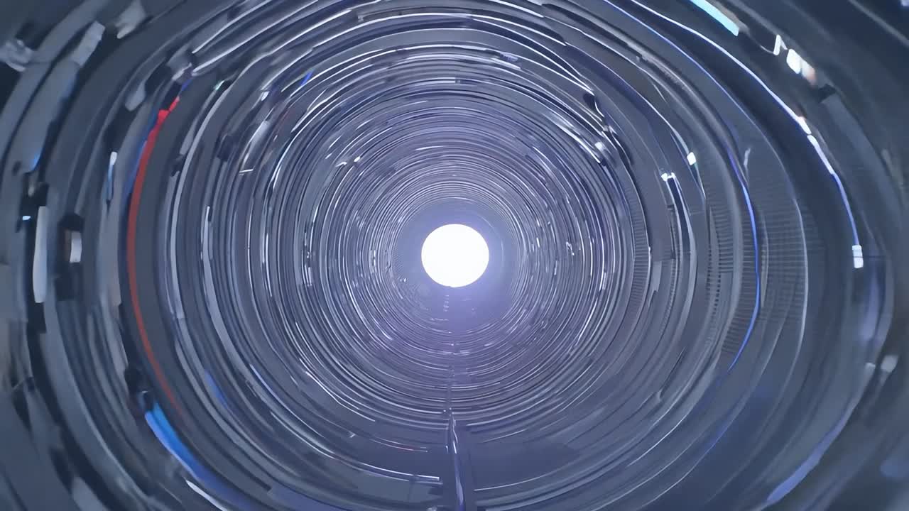 추상적인 빛의 터널