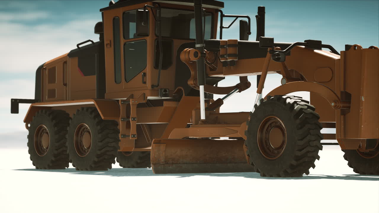 소금 사막 도로 에 있는 도로 등급 기계